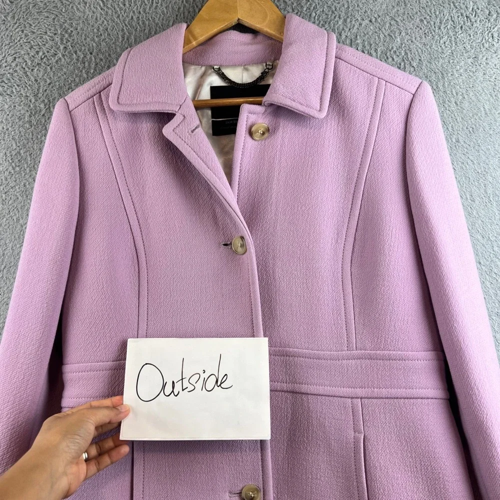 J.Crew Lady Coat Double-Cloth Wool Thinsulate Pink Orchid 12P Petite
